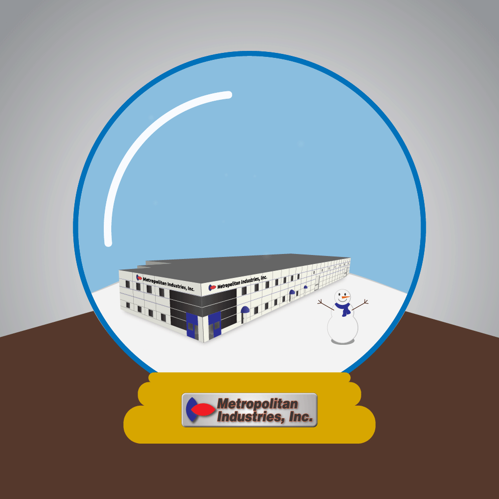 Animation of a snowglobe with the Metropolitan building.