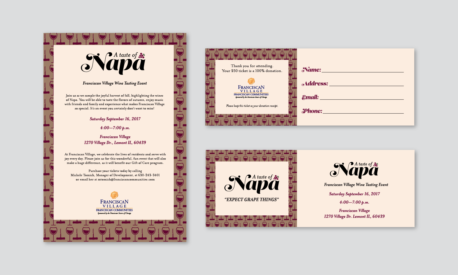 A Tase of Napa Invitation & Tickets
