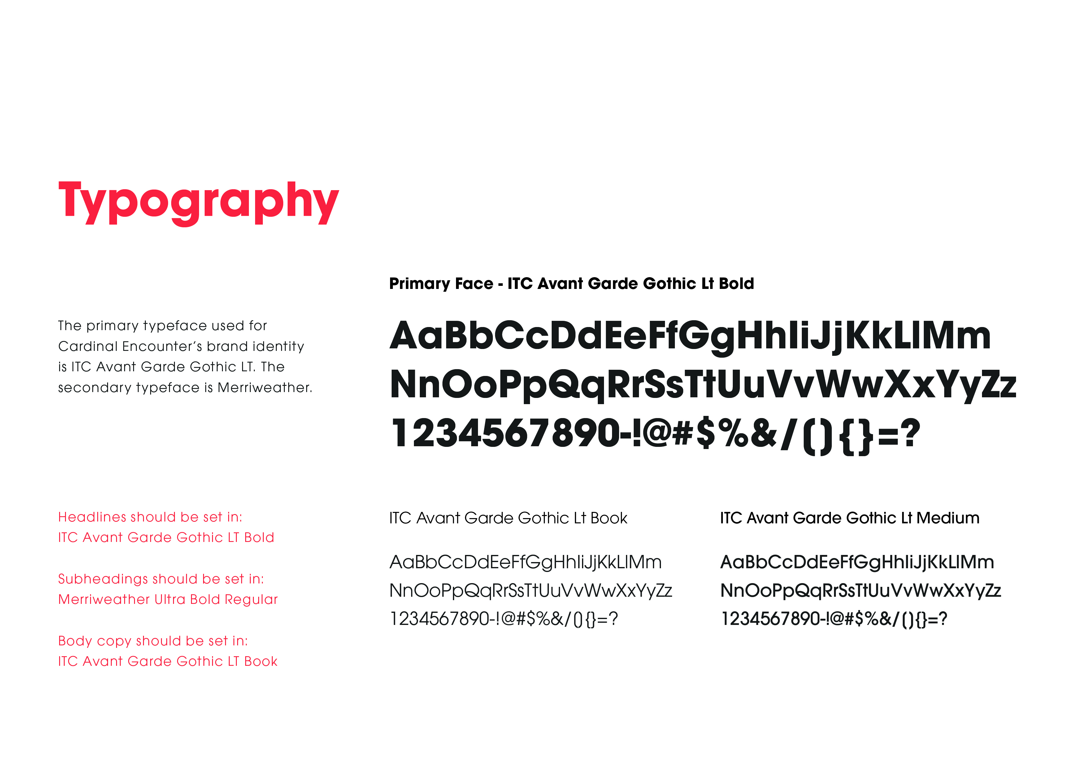 Typography Brand Page